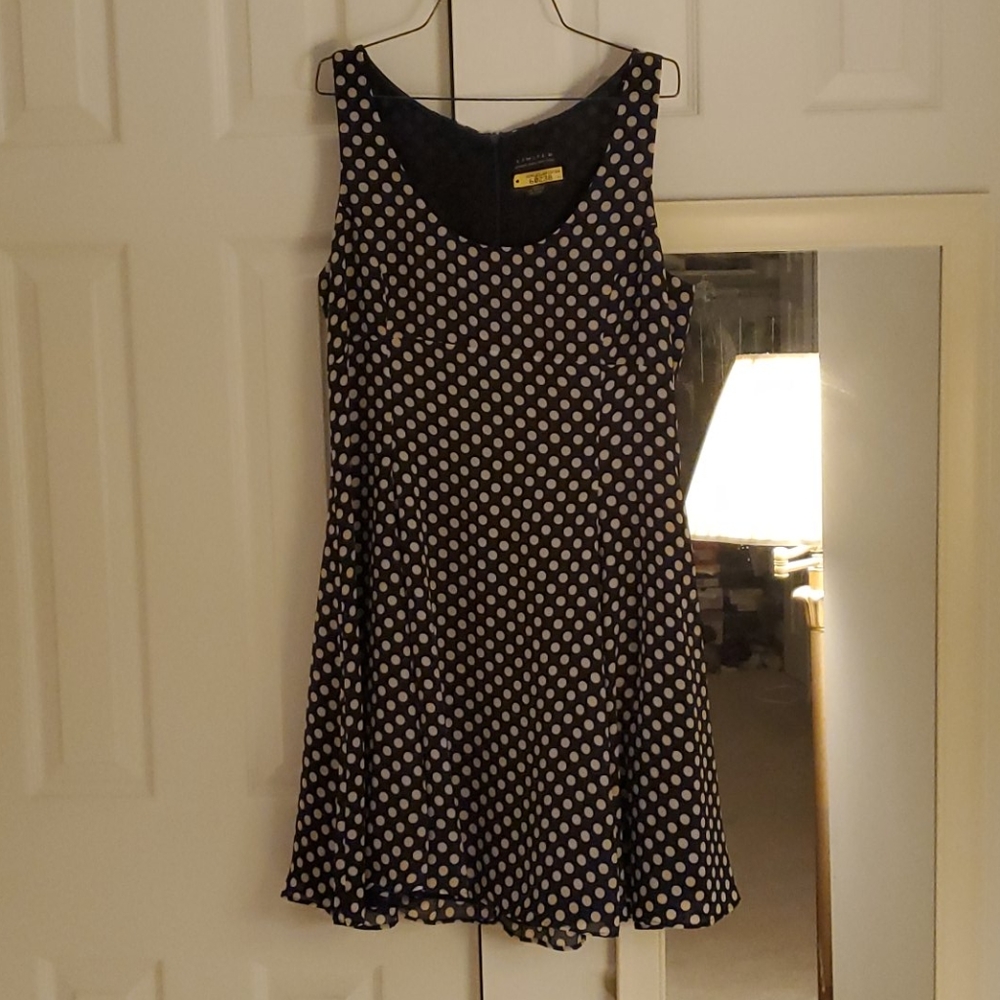 Limited polka dot A-line flirty dress